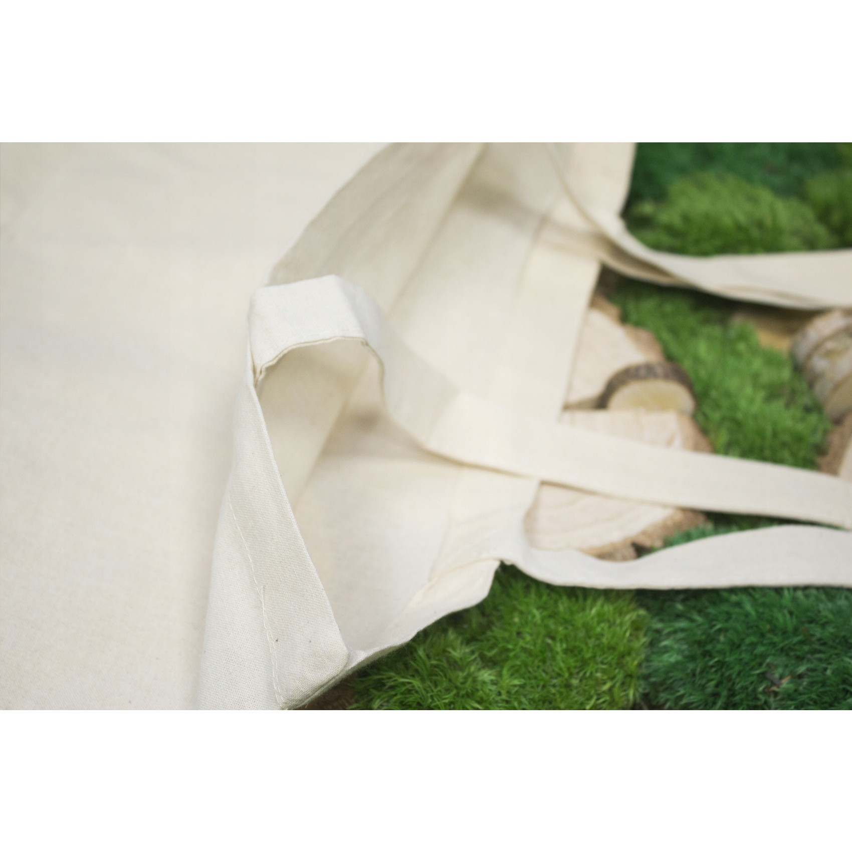 Baumwoll-Einkaufstasche ECO beige 38x42cm megamix.sk