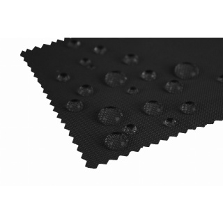 Wasserabweisender Kodura-Stoff schwarz 150 cm 1 lfm