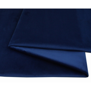 Samtiger Veloursstoff VELVET Polsterstoff dunkelblau 50x145cm