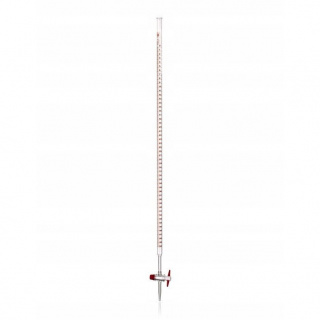 Byrette mit Teflonhahn blaue Skala 10ml