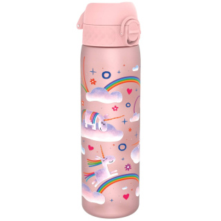 Wasserflasche für Kinder, BPA-frei, Regenbogen-Einhorn, rosa, 0,5 l