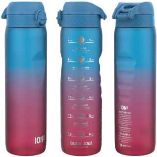 Wasserflasche rosa-blau ION8 1100ml