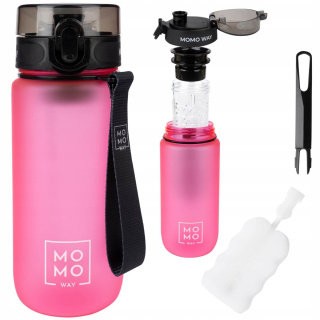 Sportwasserflasche mit Griff MomoWay rosa 600ml