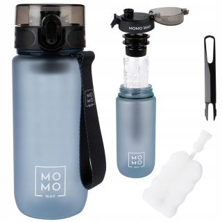 Sportwasserflasche mit Griff MomoWay hellblau 600ml