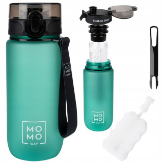 Sportwasserflasche mit Griff MomoWay blaugrün 600ml