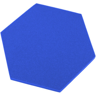 Akustikpaneel Sechseck saphirblau 50x50 cm Dicke 5 cm Hexagon