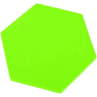Akustikpaneel Sechseck hellgrün 50x50 cm Dicke 5 cm Hexagon