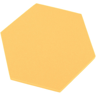 Akustikpaneel Sechseck bananengelb 50x50 cm Dicke 5 cm Hexagon