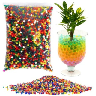 Hydrogel-Gel-Kügelchen 50000 Stück Farbmix zur Dekoration Blumen