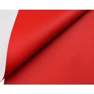 Rotes PVC-Kunstleder Polsterstoff 140 cm 0,5 lfm