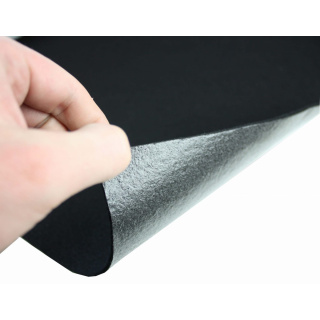 Weicher selbstklebender Vliesfilz 3 mm schwarz – 50×150 cm 400 g/m²