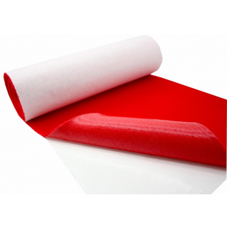 Weicher selbstklebender Vliesfilz 3 mm rot – 150×50 cm 400 g/m²