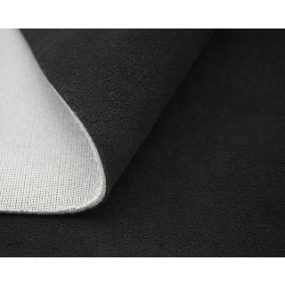 Autohimmelstoff Frottee-Samt Schwarz 180 cm x 0,5 m