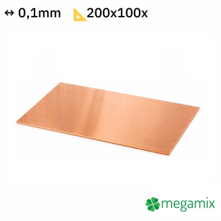 Kupferplatte 200x100x0,1 mm