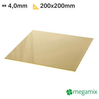 Messingblech 200x200x4,0mm