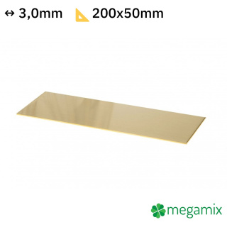 Messingblech 200x50x3,0 mm