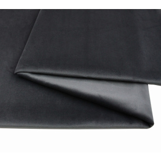 Samtstoff VELVET dunkelgrau – 50×150 cm