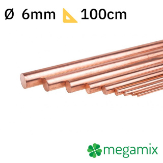 Kupferstab 1m Φ6mm