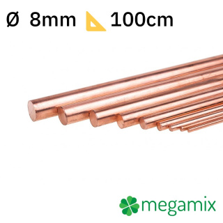 Kupferstab 1m Φ8mm