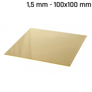 Messingblech 100x100x1,5mm