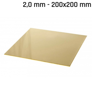 Messingblech 200x200x2,0mm