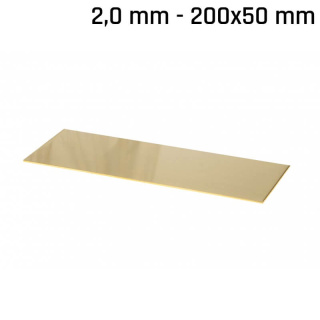 Messingblech 200x50x2,0mm