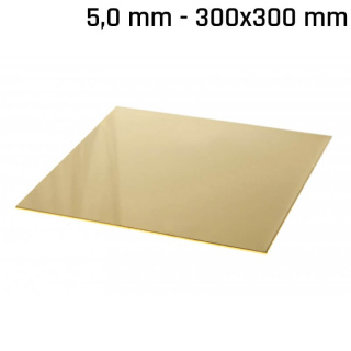 Messingblech 300x300x5,0mm