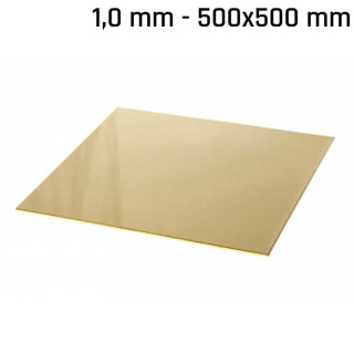 Messingblech 500x500x1,0mm