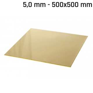 Messingblech 500x500x5,0mm