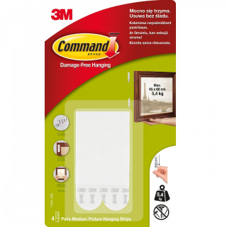 Leisten zur Befestigung des Bildes an der Wand bis 5,4 kg 50x19mm