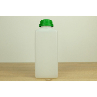 Plastikflasche mit grünem Deckel 1l 220x90mm