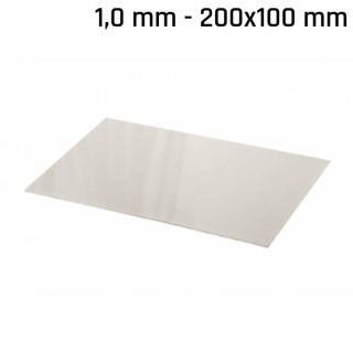 Alpaka-Blatt (Neusilber) 200x100x1,0mm