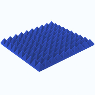 Akustikplatte blau PYRAMIDE 50×50 cm Dicke 5 cm