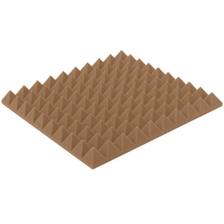 Akustikplatte braun PYRAMIDE 50×50 cm Dicke 5 cm