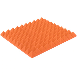 Akustikplatte orange PYRAMIDE 50×50 cm Dicke 5 cm