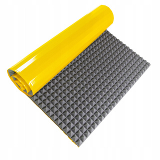 Selbstklebender Akustik-Schallschutzschaum PYRAMID 60mm 200x100cm nicht brennbar
