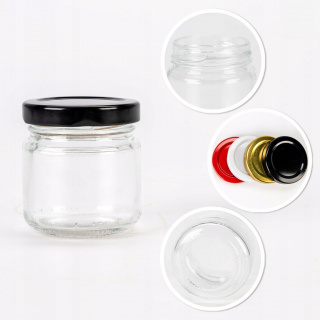 Glasbehälter 5 Stück 100 ml 5 cm Glas mit Deckel