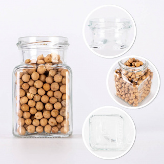 Glasgefäß 150 ml 9 cm mit Deckel