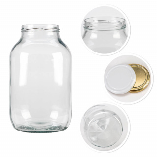 Glasbehälter 4000 ml 26 cm mit Deckel