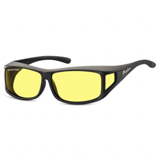 Polarisierte Sonnenbrille für Autofahrer, schwarz, gelb, HD Fit SUN
