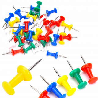 Stecknadeln für Korktafeln 50 Stück 2 cm farbig