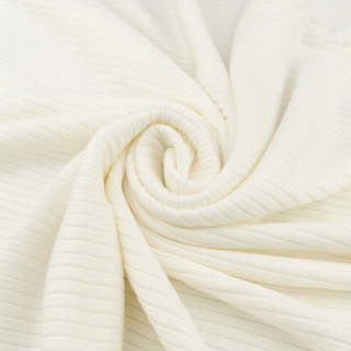 Viskose-Strickstoff ecru gestreift 0,5m