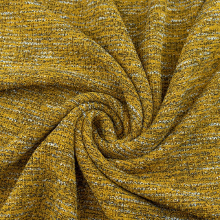 Sweatstoff Strickware honigfarbenes Muster zum Verstreichen 0,5m