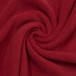 Stoff polar rot weich ohne Muster 0,5m
