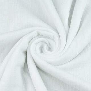 Stoff Musselin Baumwolle weiß 100% Baumwolle 0,5m
