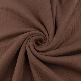 Baumwollmusselin Stoff braun 100% Baumwolle 0,5m