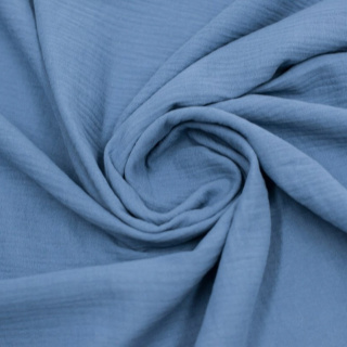 Baumwollmusselin Meer 100% Baumwolle 0,5m