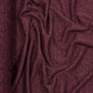 Stoff Strickware bordeaux meliert weich elastisch 0,5m