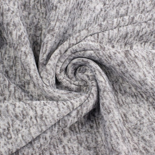Stoff Strickware grau meliert weich elastisch 0,5m