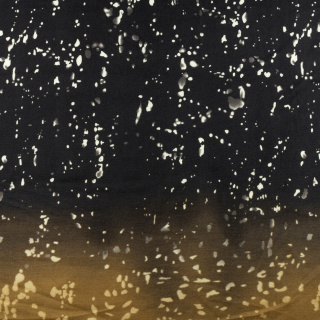 Strickstoff Pullover braun Punkte Muster 0,5m